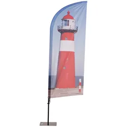Beachflag Alu WindForm 345cm Druck
