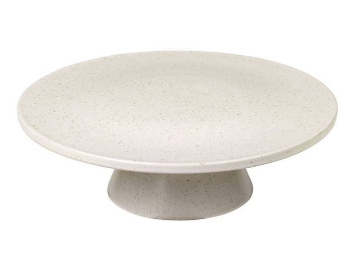 Broste Copenhagen Servierplatte NORDIC VANILLA Kuchenplatte 30 cm, Steinzeug, (Platten), Nordic Vanilla Tortenplatte