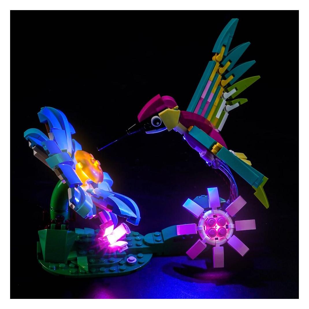 BrickBling LED Beleuchtungs-Set für LEGO 31384 Wilde Tiere - Bunter Kolibri (GC1338)