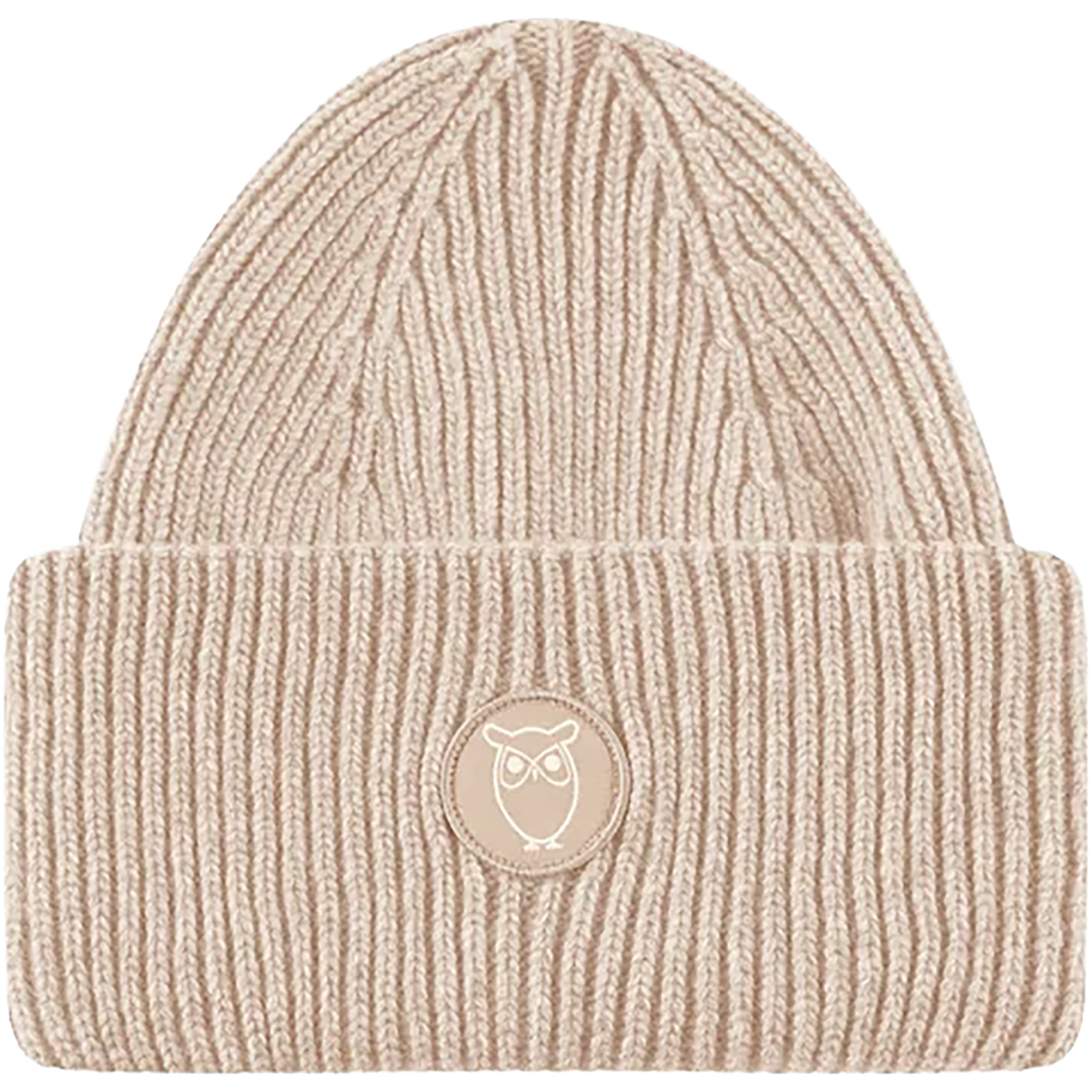 KnowledgeCotton Apparel Big Rib Mützen & Beanies beige Lifestyle