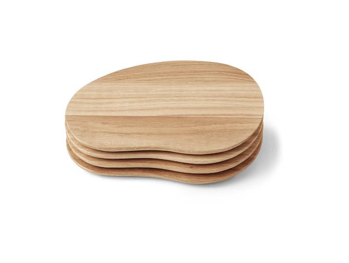 Ferm Living Plateau Cairn butter boards 4 pièces Oak