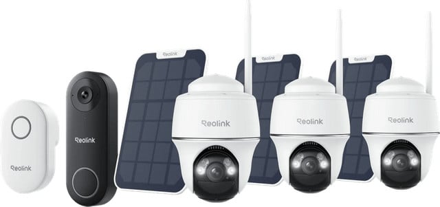 Reolink Argus B430 3-pack met Solar Panel, D340W en Chime