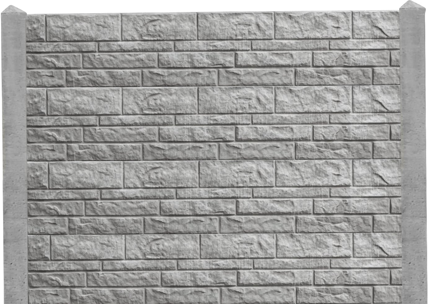 Beckers Betonzaun Betonzaun Erweiterungsset mit Eckpfosten Standard Fels 231 cm