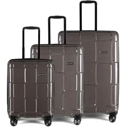 Epic Crate Reflex 4-Rollen Kofferset 3tlg., Koffer, Schwarz