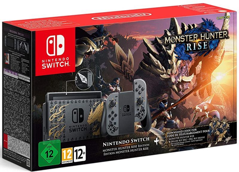 Nintendo Switch Console 2019 Upgrade Special Edition-Monster Hunter Rise (Switch) Nieuw