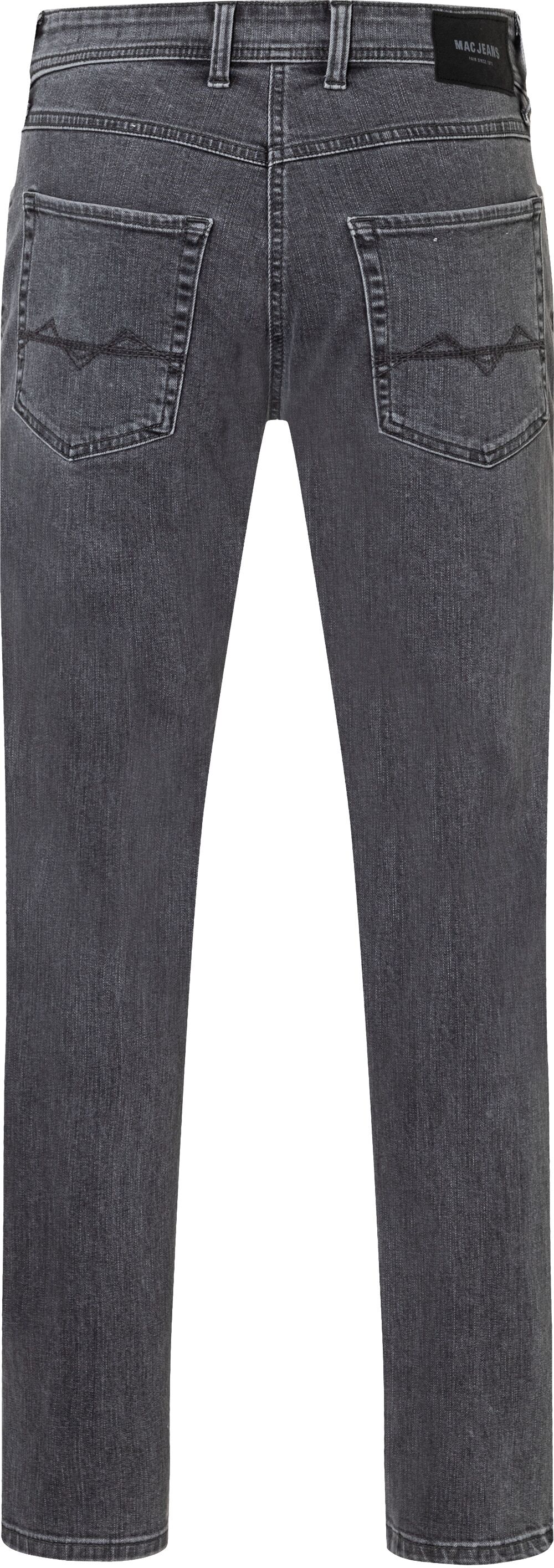Straight-Jeans MAC "Arne", Herren, Gr. 33, Länge 32, grau, Denim/Jeans, Obermaterial: 97% Baumwolle, 3% Elasthan, gerade, Jeans Straight-Jeans, in gepflegter Optik, mit Stretch