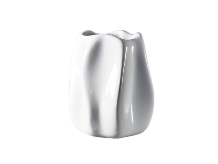 SERRALUNGA vase NEW WAVE (Blanc - LLDPE laqué)