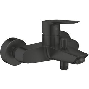 GROHE Badewannenarmatur Start 242062432, aus Messing, mit Einhebelmischer, zur Aufputz-Montage, schwarz matt