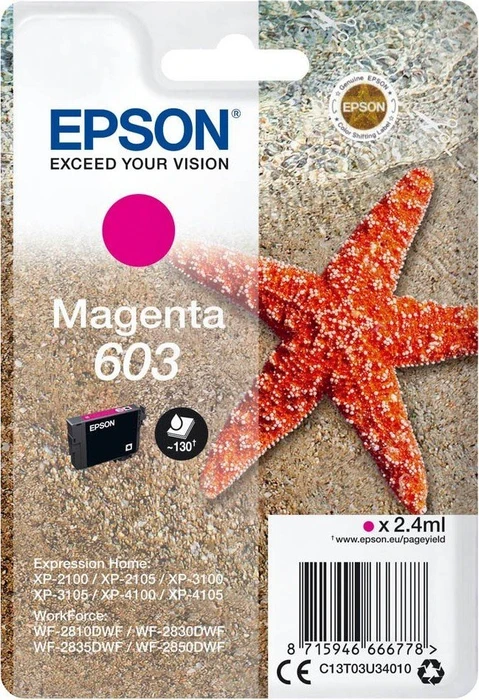 Epson 603 Magenta, 2,4ml