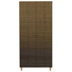 Dmora Kleiderschrank 2 Türen Dfrollan, Schlafzimmermöbel, Schrank, Garderobe, 90x52h192 cm, Eiche