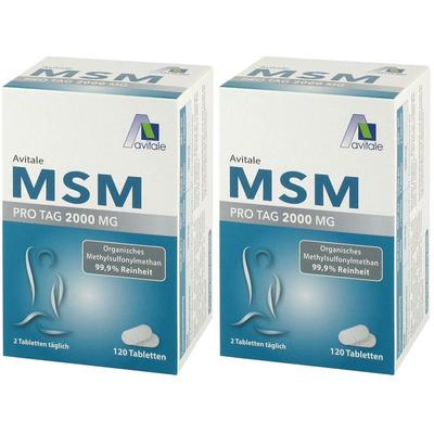 MSM 2000 mg Tabletten 2x 2x120 St