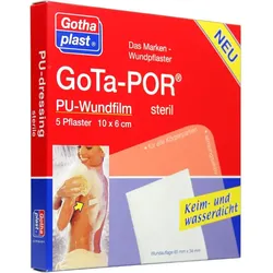 Gota-Por Pu Wundfilm 10x6cm Steril 5 ST