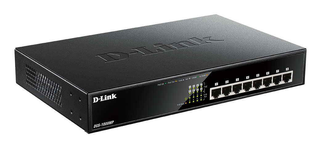 D-Link DGS-1008MP 8x Gigabit Switch PoE