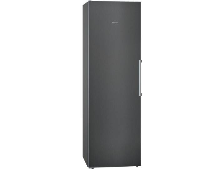 Siemens iQ300, free-standing fridge, 186 x 60 cm, Black stainless steel, KS36VGXDP
