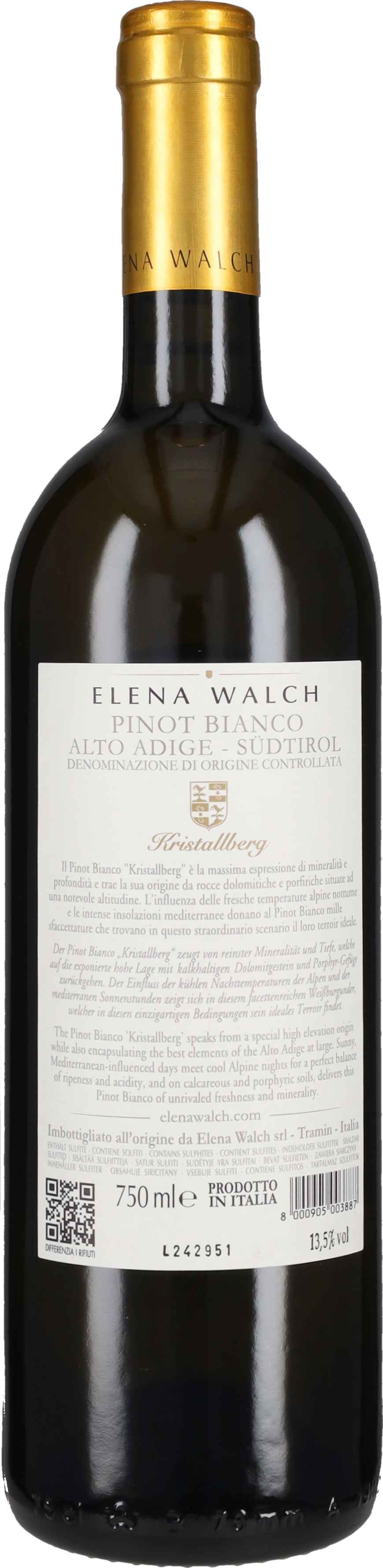 Walch Elena Pinot Bianco 'Kristallberg' Elena Walch 2024