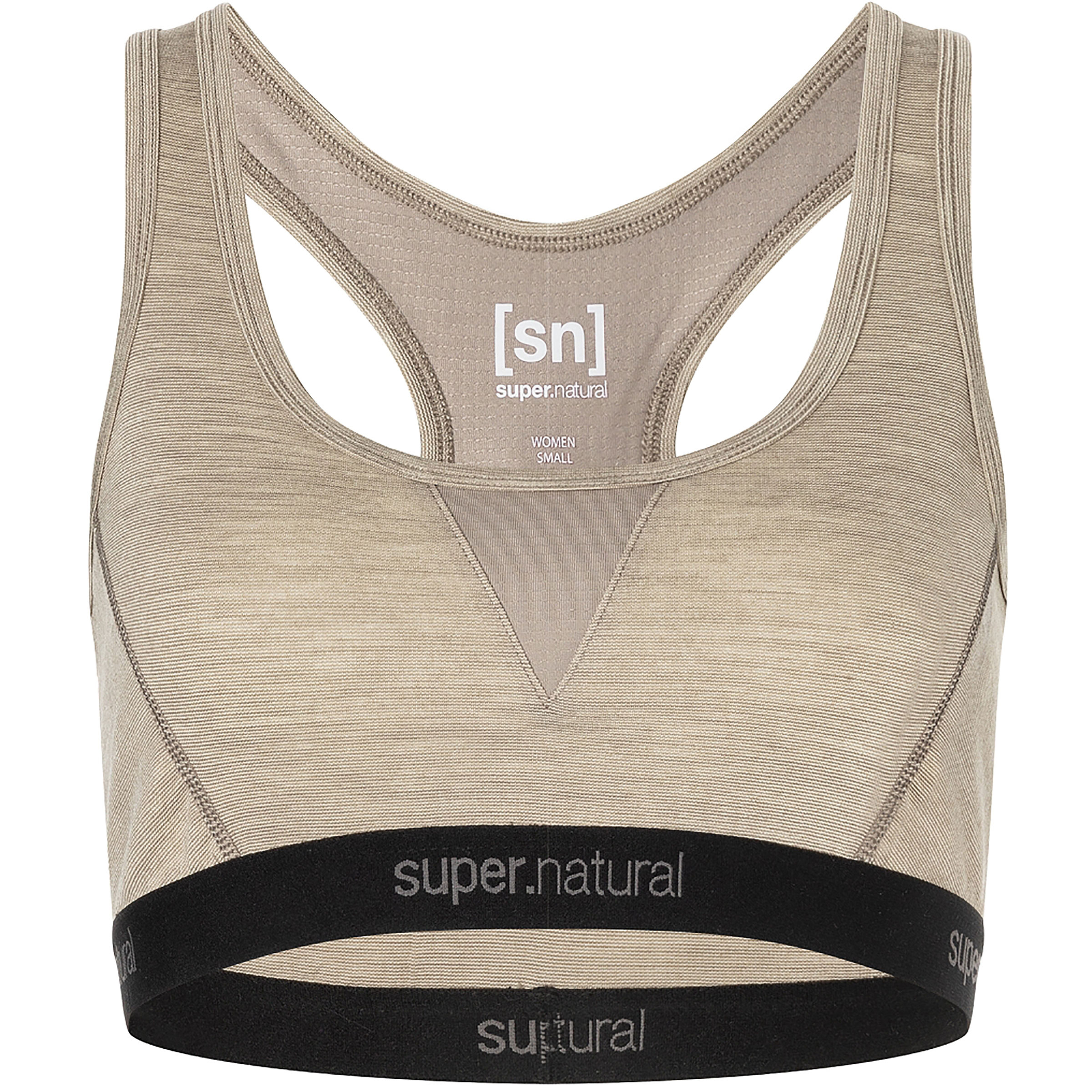 Super.Natural Tundra220 Semplice Sport BH Damen Sport-BHs beige Größe XS Hautfreundlich Merinowolle