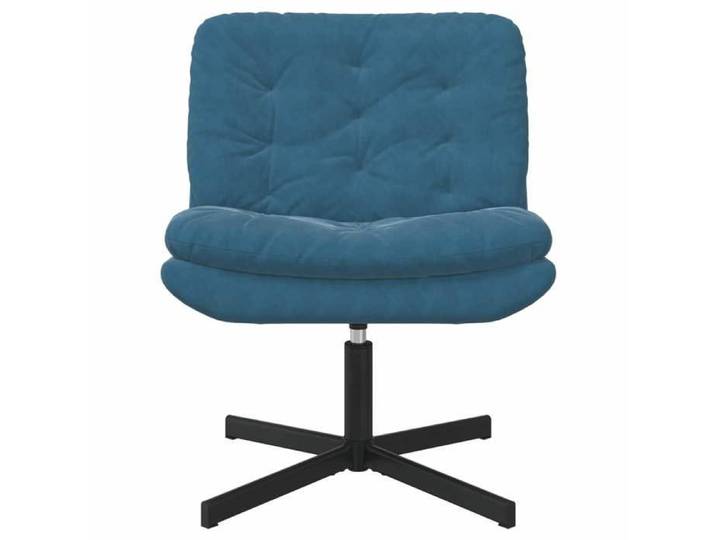 Les Soldes  Chaise pivotante de bureau (1 pc) - CLOUD - Maximum 110 kg par siège - Bleu 63x75x76 cm Velours J1434