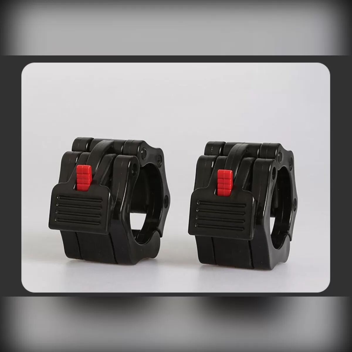 INF Colliers d'haltère TPR à verrouillage rapide – Fixation sûre, changements rapides de poids, pour manchons 50mm Gris + Bleu