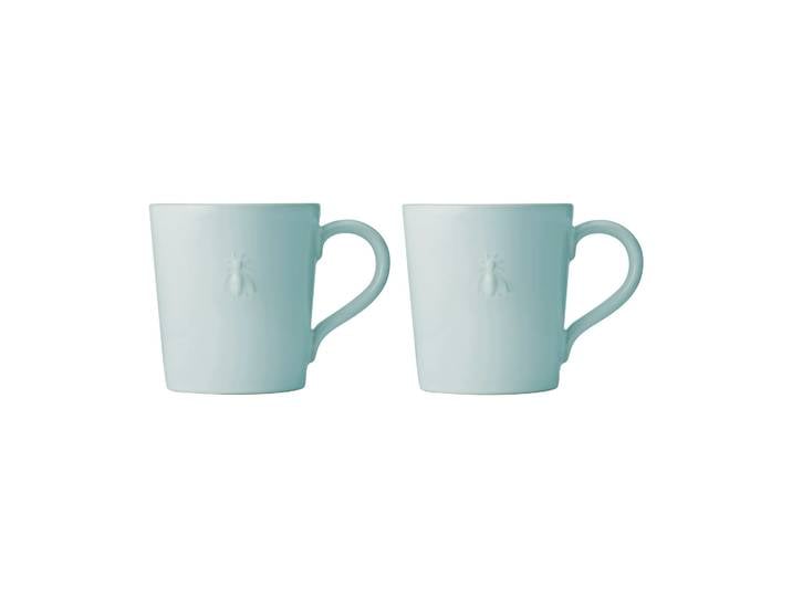 La Rochère Mugs en céramique Abeille 2 pièces Bleu