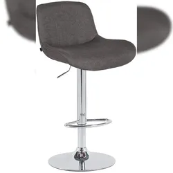 CLP Barhocker Solon Chrom dunkelgrau/Stoff