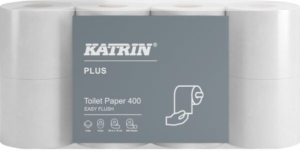 Katrin Toiletpapir   Plus 400 Easy Flush   40 Rl