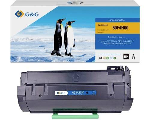 G&G Toner ersetzt Lexmark 502H 50F2H00 Kompatibel Schwarz 5000 Seiten NT-PL501C