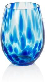 Zodax Mauritius Stemless All Purpose Glasses, Set of 6