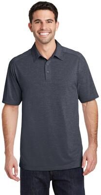 Port Authority K574 Digi Heather Performance Polo Shirt in Dark Grey size XS   Polyester