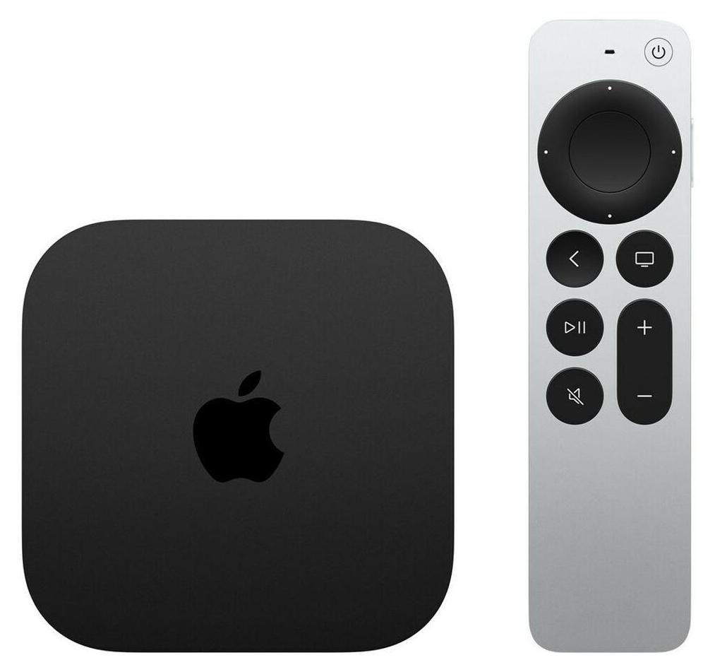 Apple TV 4K, Apple, A15, 128 GB, AVC, H.264, HEVC, M4V, MP4, MPEG4, AAC, AC3, AIFF, EAC3, FLAC, HE-AAC, MP3, MP3 VBR, WAV, GIF, HEIF, JPEG, TIFF