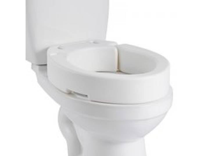 VEVOR Toilettensitzerhöhung Toilettenerhöhung (136 kg belastbar) mit 88,9 mm Hubhöhe, erhöhter Toilettensitz mit vergrößerter Öffnung für ältere Menschen, längliche Toilettenschüsseln