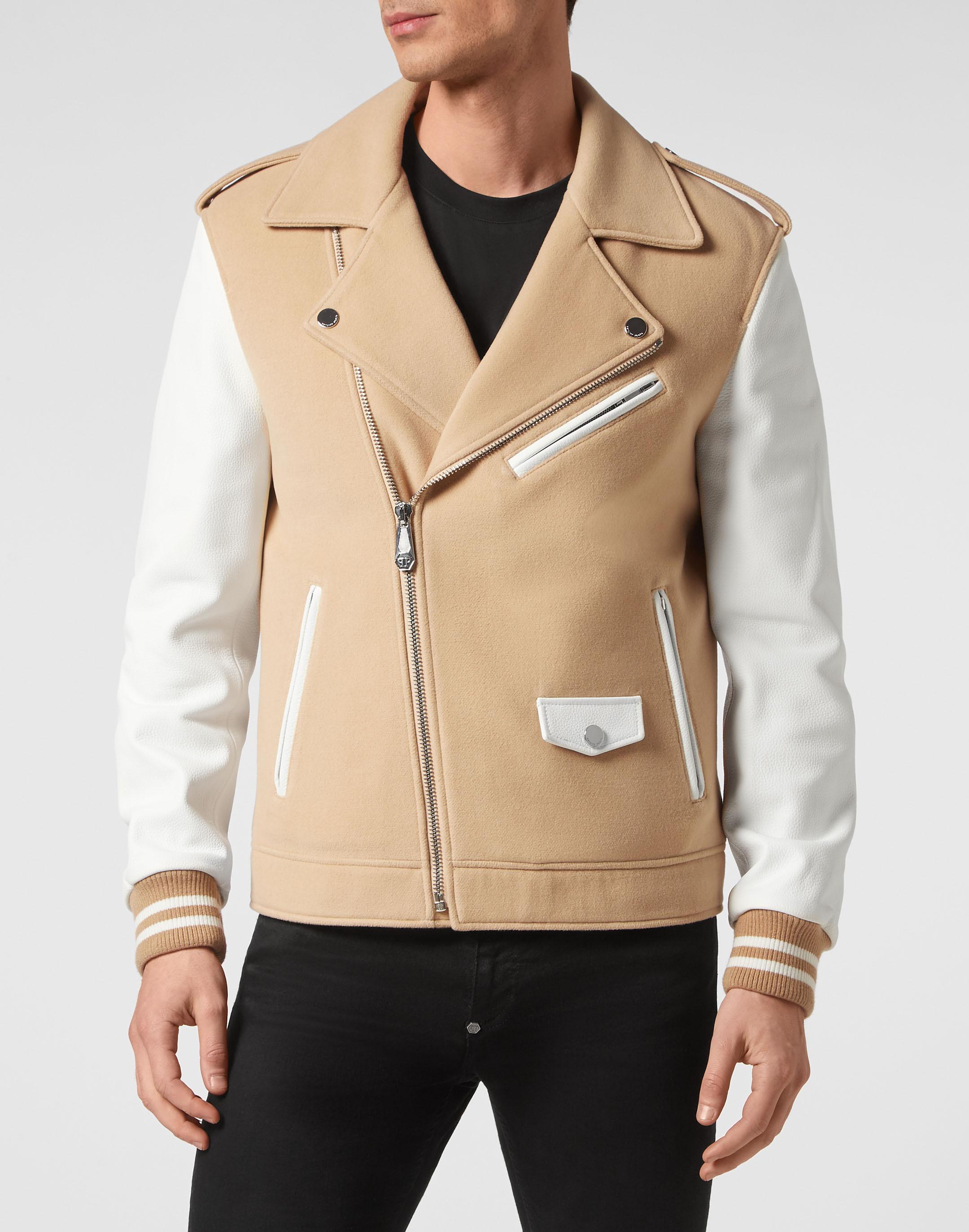 Leder Biker-Jacke