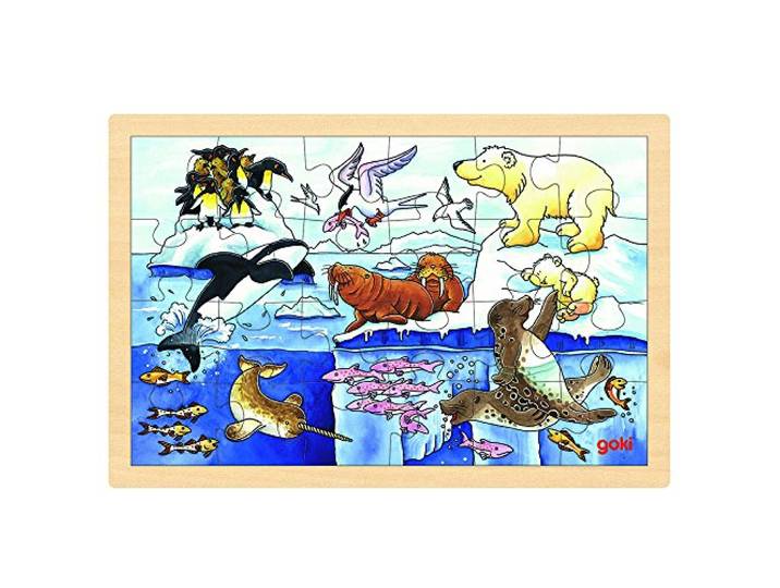 Goki 57889 - inlegpuzzel - poolartiere
