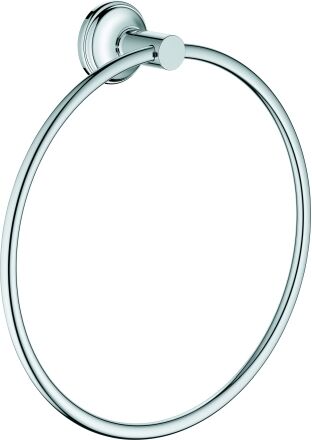 Grohe Essentials Authentic anneau Essentials Authentic serviettes 40655001 chrome, fixation invisible