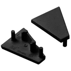 Brumberg 53073080 Endkappen-Set zu LED-Anbau-Eckprofil 53702080, schwarz