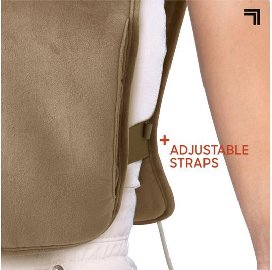 SHARPER IMAGE Luxe Heated Vest - Beige