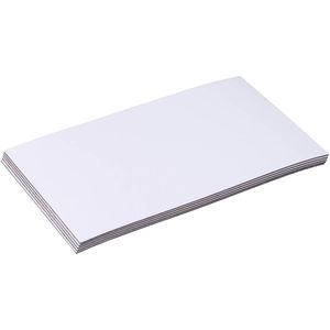 Sprintis Magnetschilder MSXX000911, weiß, 100 x 60 mm, für Handbeschriftung, 100 Stück