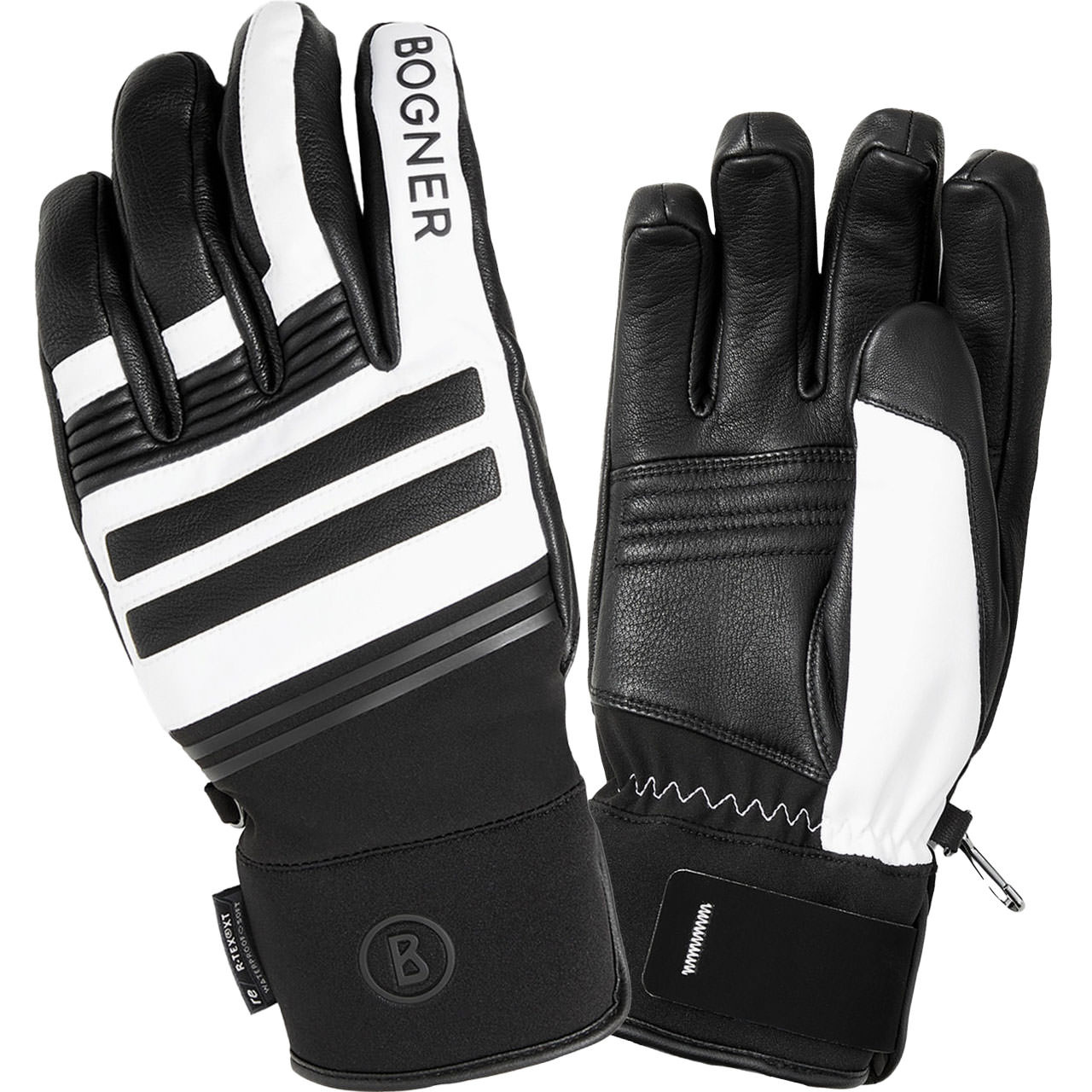 Bogner Herren Handschuh ALEX black/off white - 8,5