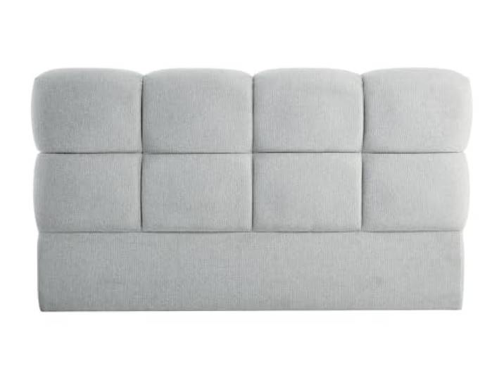 Pascal Morabito-Testata letto 160 cm - Tessuto testurizzato - Grigio chiaro - DAMADO