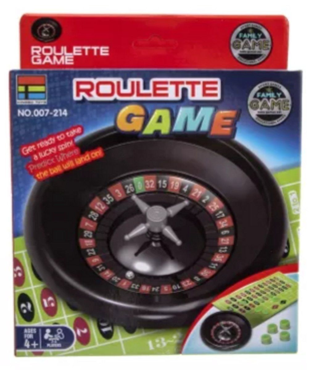 Jono Toys Kidsfun roulette spel - compact roulette speelgoed - 17 cm