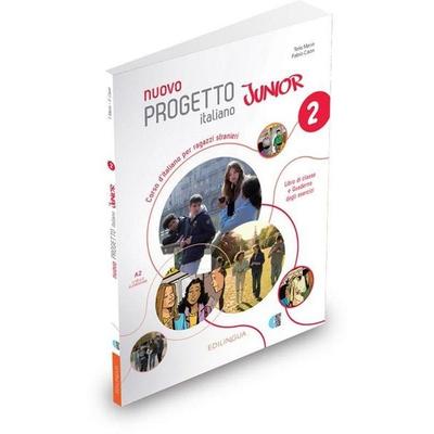 Nuovo Progetto italiano Junior 2 - Libro di classe e Quaderno degli esercizi. A2, Taschenbuch von Fabio Caon,Telis Marin, Edizioni Edilingua srlu