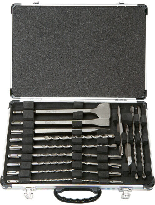 Makita SDS PLUS set de forets et ciseaux, 17 pièces (D-42444)