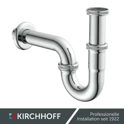 Kirchhoff Röhrensiphon PLUS, Chrom, 1 1/4" x 32 mm - Zubehör