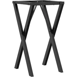 Helloshop26 - X-Tischbeine für Esstisch 40 x 40 x 73 cm funktional robust Industriedesign schwarzer Stahl
