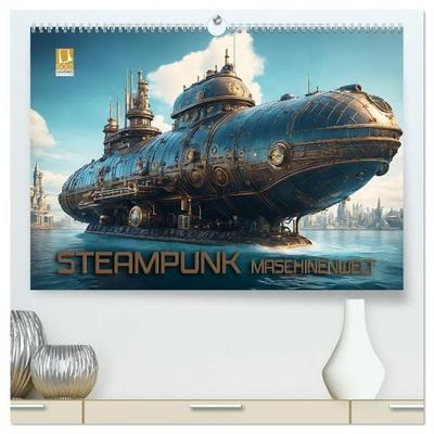 Steampunk Maschinenwelt (hochwertiger Premium Wandkalender 2027 DIN A2 quer), Kunstdruck in Hochglanz