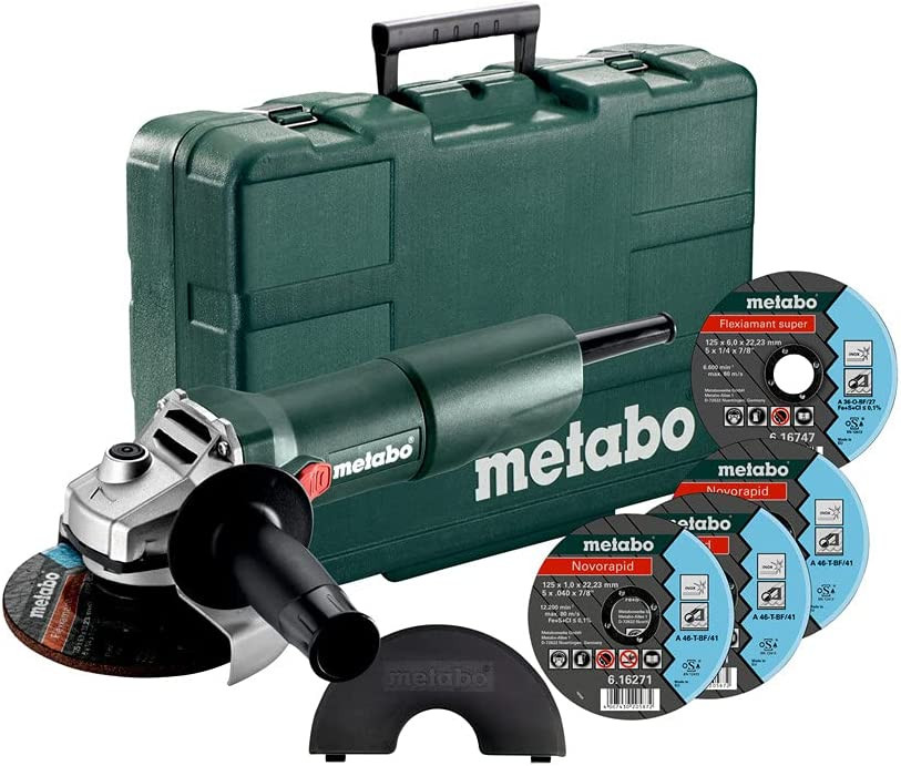 Metabo W750-125SET handschuurmachine, groen