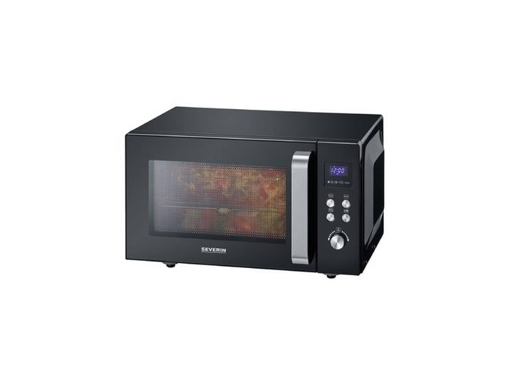 SEVERIN MW 7763 - microwave oven with grill - freestanding - black/stainless steel