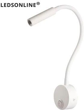 Uplift Picks Flexible Gooseneck Clamp Wall Light Bedside LED Reading Lamp d cool White