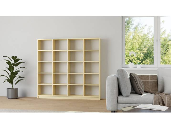 Offenes Bücherregal Ahorn (euro­päisch) Klarlack