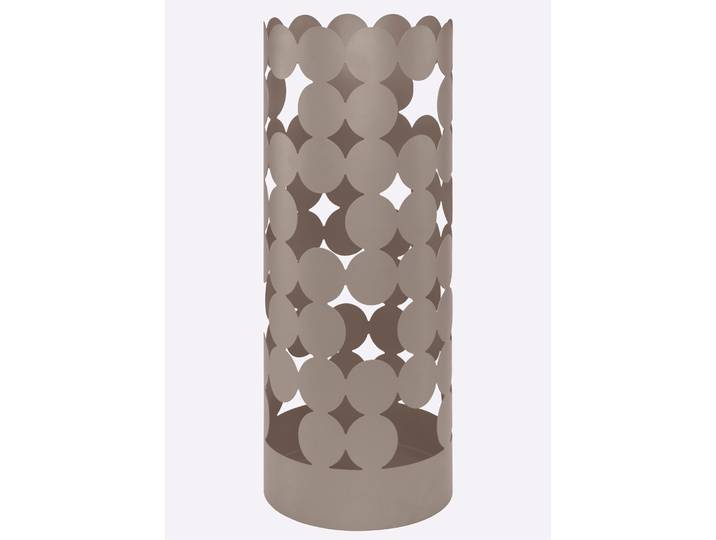 Schirmständer HEINE HOME, beige (taupe), B:19cm H:49cm T:19cm, Eisen, Regenschirmständer, Schirmständer