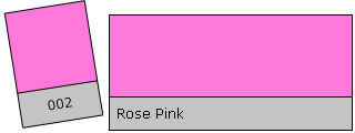Lee Filter Roll 002 Rose Pink Rose Pink